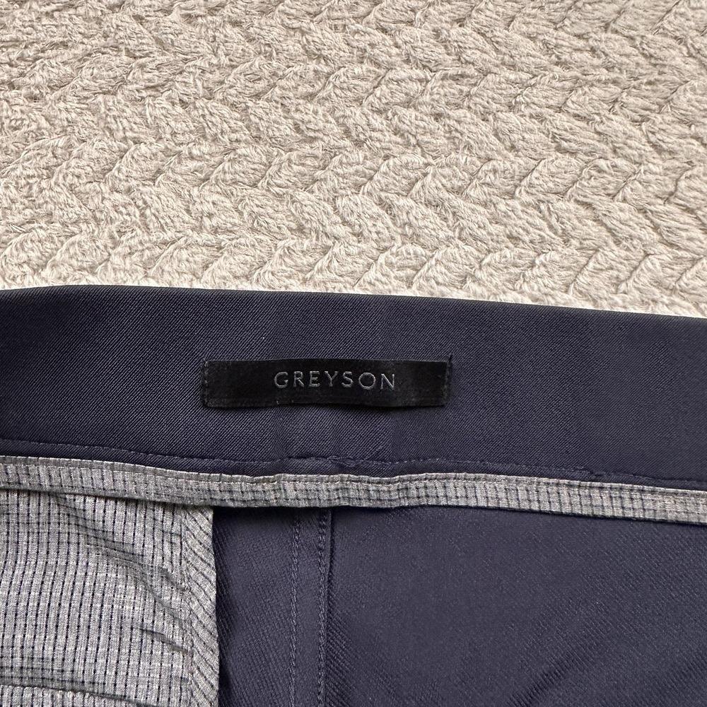 GREYSON Rumson Jogger Pants Men 35 Navy Heavyweight Tailored Performance Golf - Picture 16 of 16